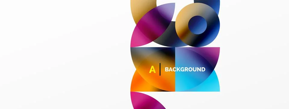 Circle and triangle abstract background. Concept for creative technology Stock Illustration