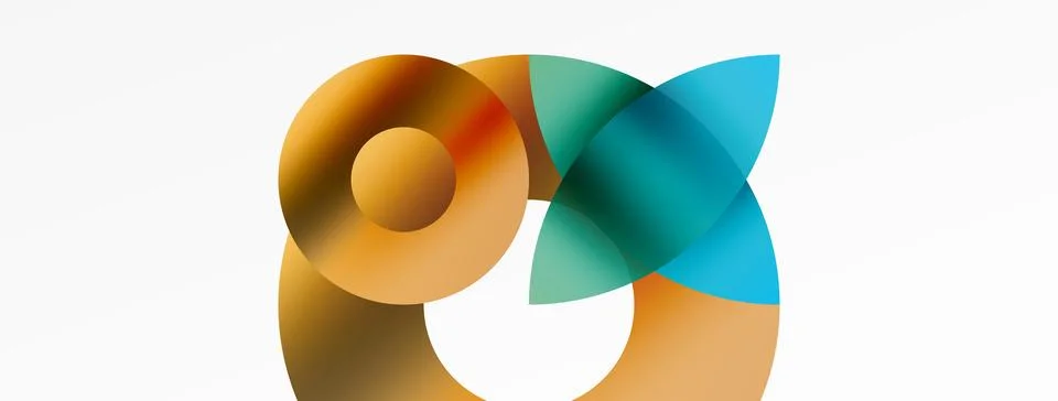 Circle and triangle abstract background. Concept for creative technology Stock Illustration