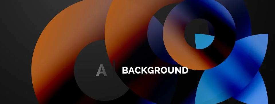 Circle and triangle abstract background. Concept for creative technology Stock Illustration