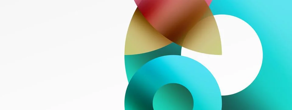 Circle and triangle abstract background. Concept for creative technology Stock Illustration