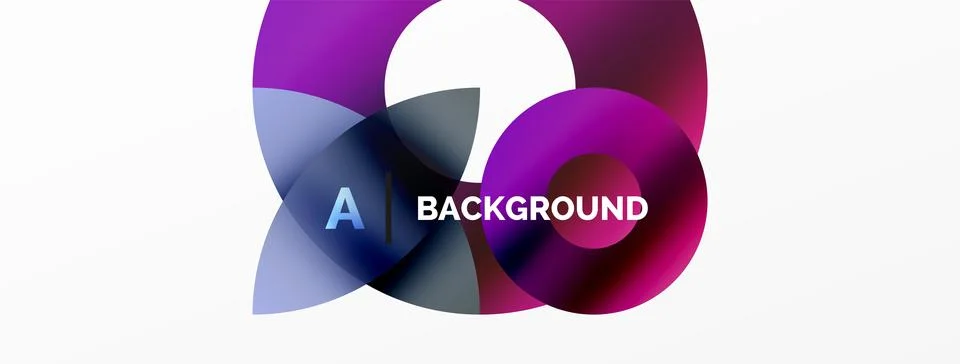 Circle and triangle abstract background. Concept for creative technology Stock Illustration