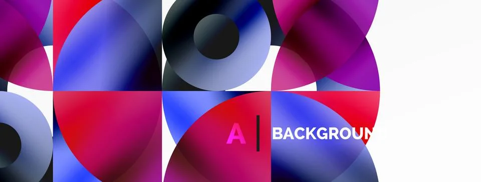 Circle and triangle abstract background. Concept for creative technology Stock Illustration