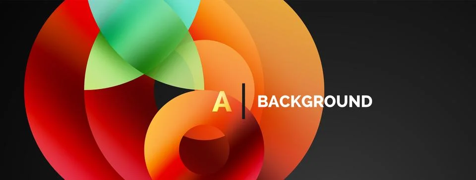 Circle and triangle abstract background. Concept for creative technology Stock Illustration