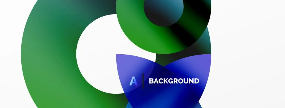 Circle and triangle abstract background. Concept for creative technology Stock Illustration