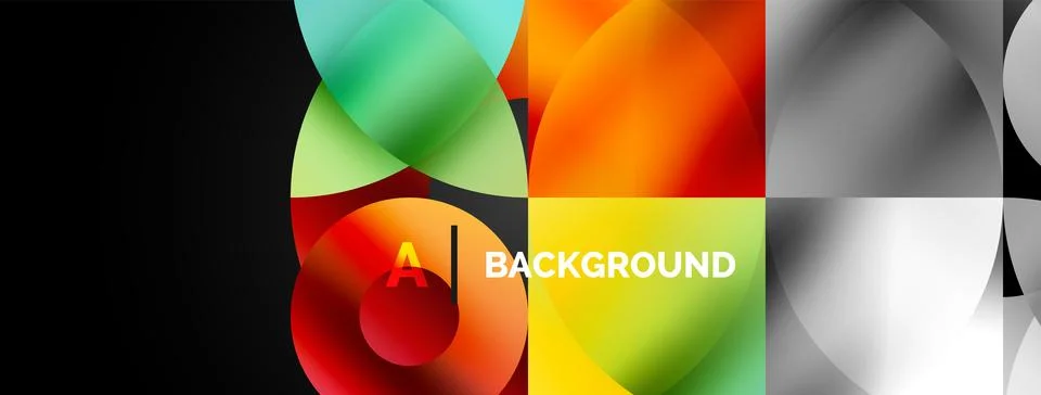 Circle and triangle abstract background. Concept for creative technology Stock Illustration