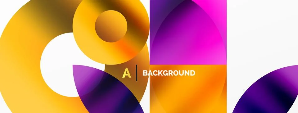 Circle and triangle abstract background. Concept for creative technology Stock Illustration