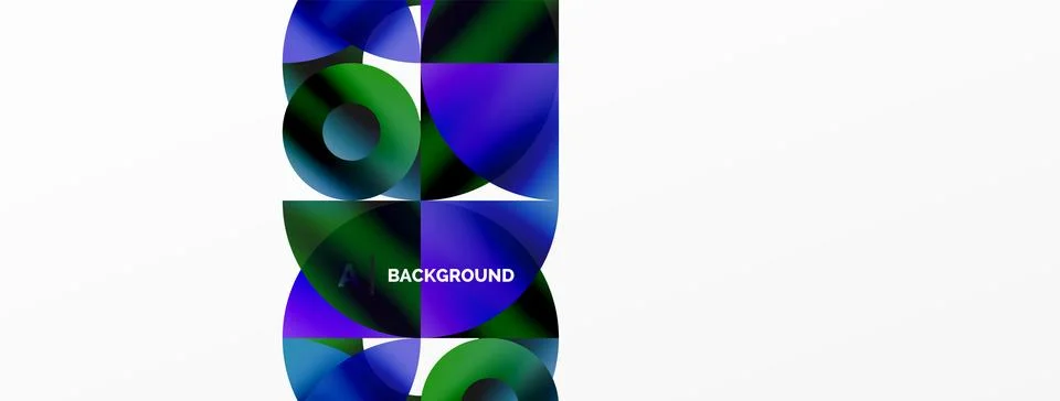 Circle and triangle abstract background. Concept for creative technology Stock Illustration