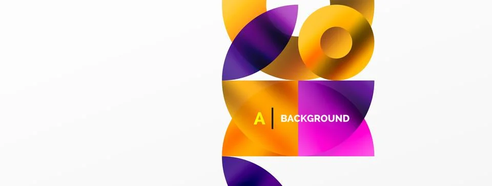 Circle and triangle abstract background. Concept for creative technology Stock Illustration