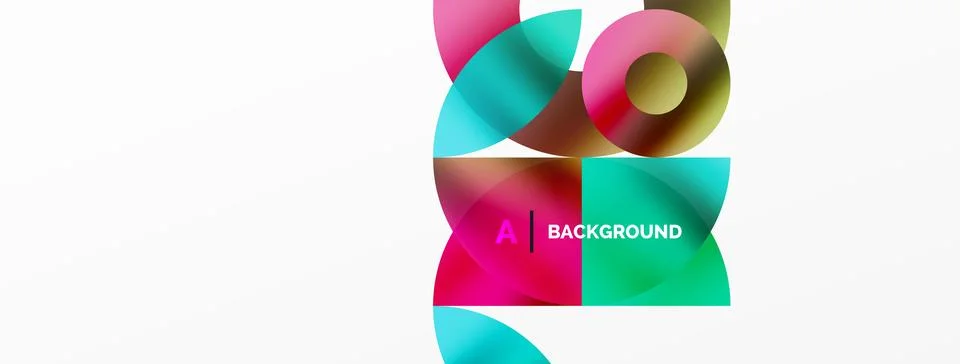 Circle and triangle abstract background. Concept for creative technology Illustrazione stock