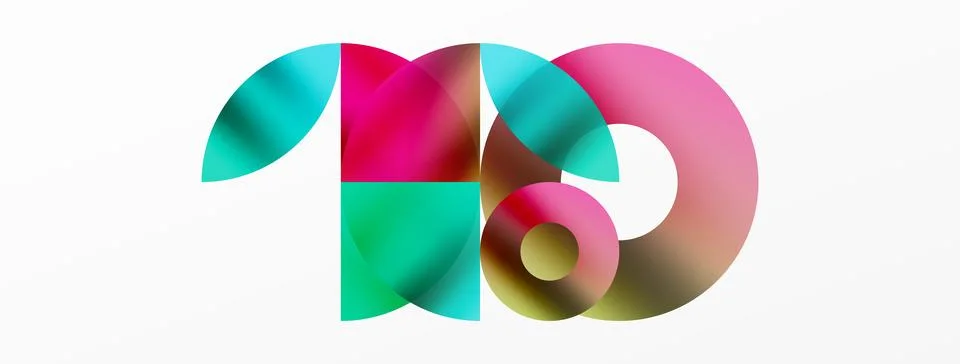 Circle and triangle abstract background. Concept for creative technology Stock Illustration