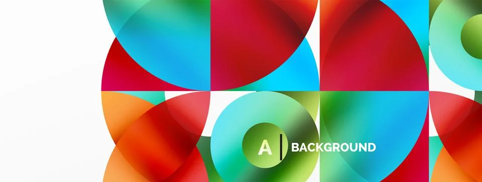 Circle and triangle abstract background. Concept for creative technology Stock Illustration