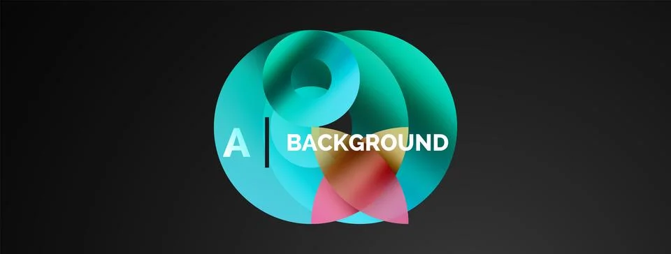 Circle and triangle abstract background. Concept for creative technology 스톡 일러스트