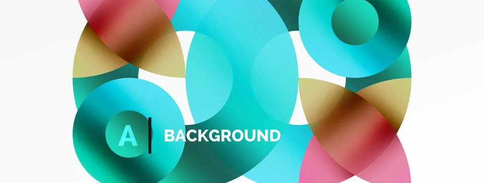 Circle and triangle abstract background. Concept for creative technology Stock Illustration