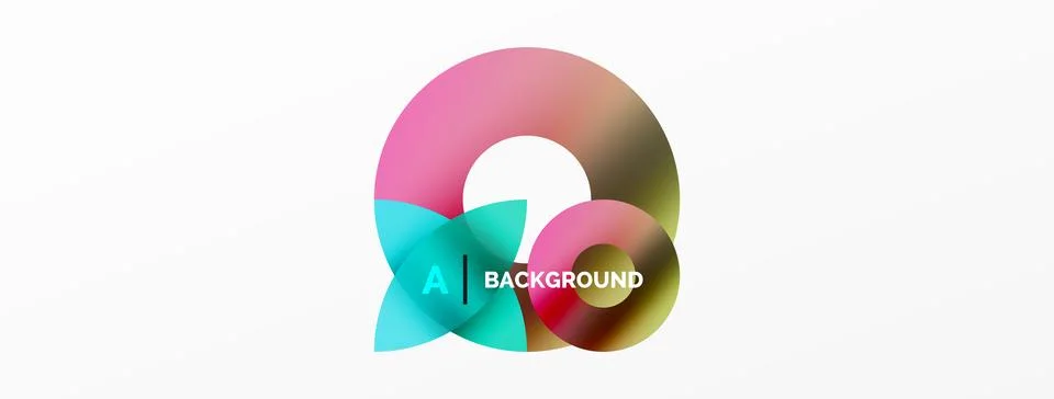 Circle and triangle abstract background. Concept for creative technology Stock Illustration