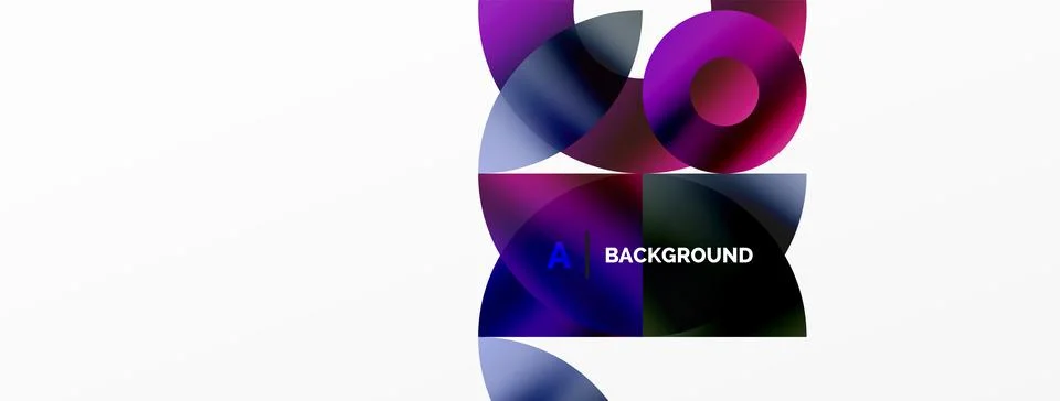 Circle and triangle abstract background. Concept for creative technology Stock Illustration