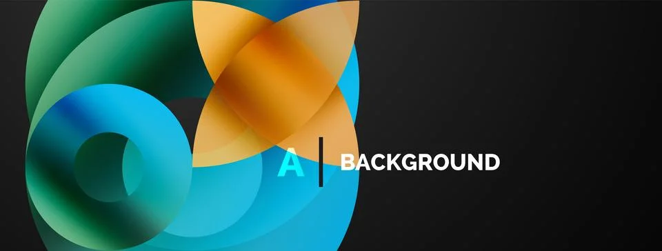Circle and triangle abstract background. Concept for creative technology Stock Illustration