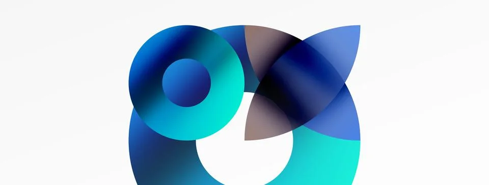 Circle and triangle abstract background. Concept for creative technology Stock Illustration