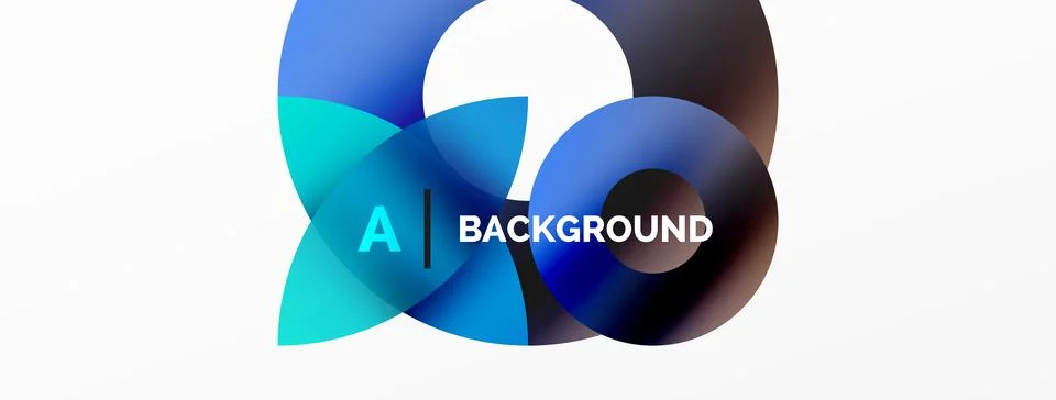 Circle and triangle abstract background. Concept for creative technology Stock Illustration