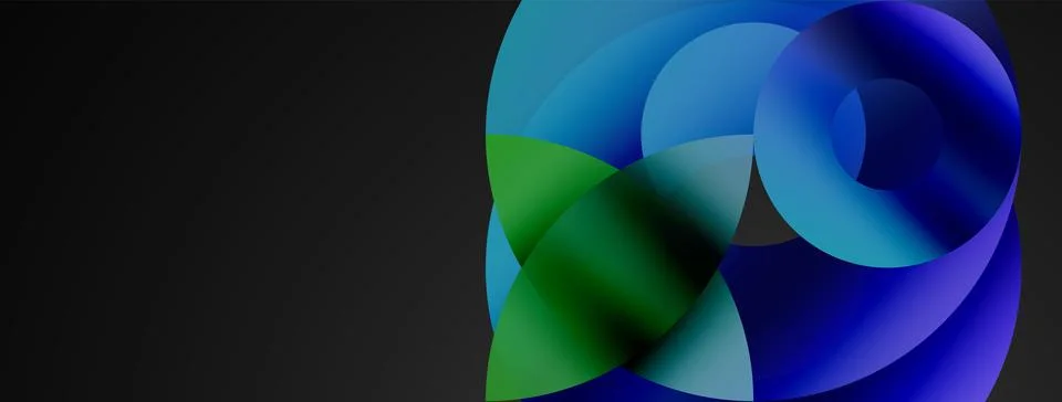 Circle and triangle abstract background. Concept for creative technology Stock Illustration