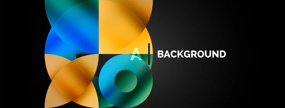 Circle and triangle abstract background. Concept for creative technology 库存插图