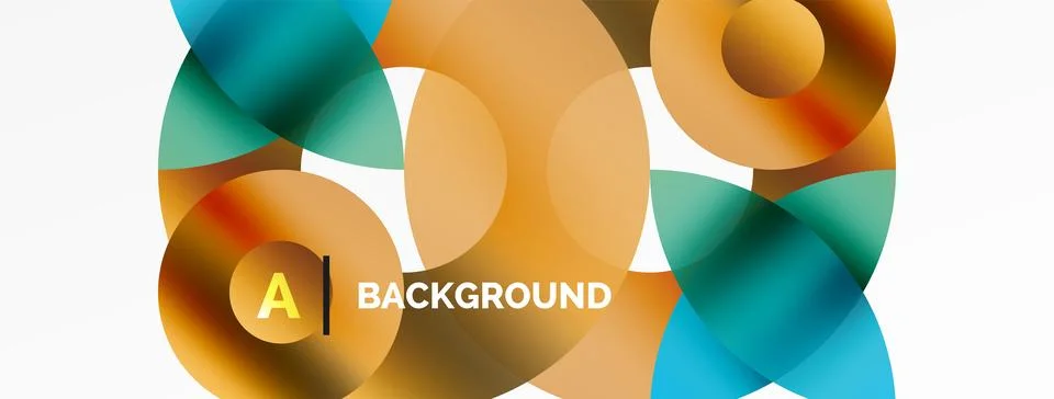 Circle and triangle abstract background. Concept for creative technology Stock Illustration
