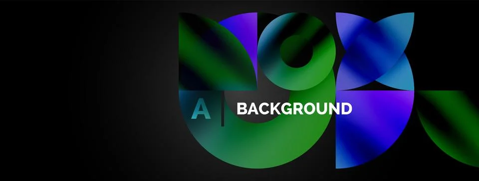 Circle and triangle abstract background. Concept for creative technology Stock Illustration