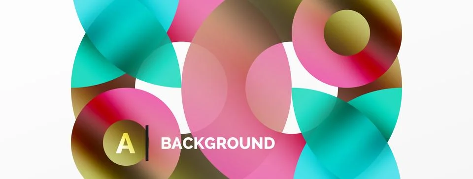 Circle and triangle abstract background. Concept for creative technology Stock Illustration
