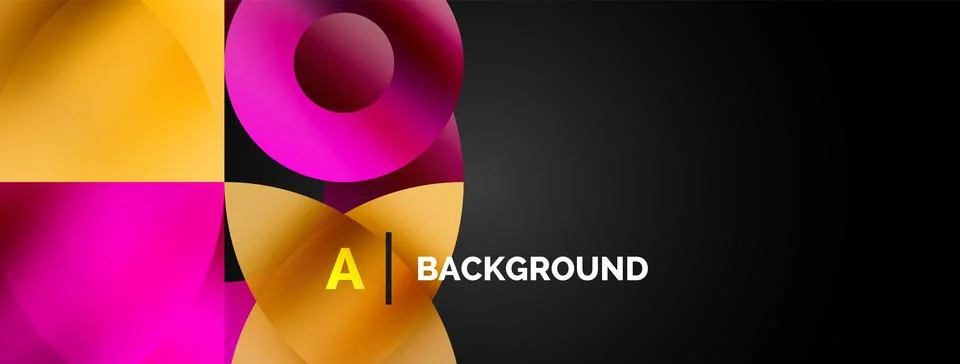 Circle and triangle abstract background. Concept for creative technology Stock Illustration