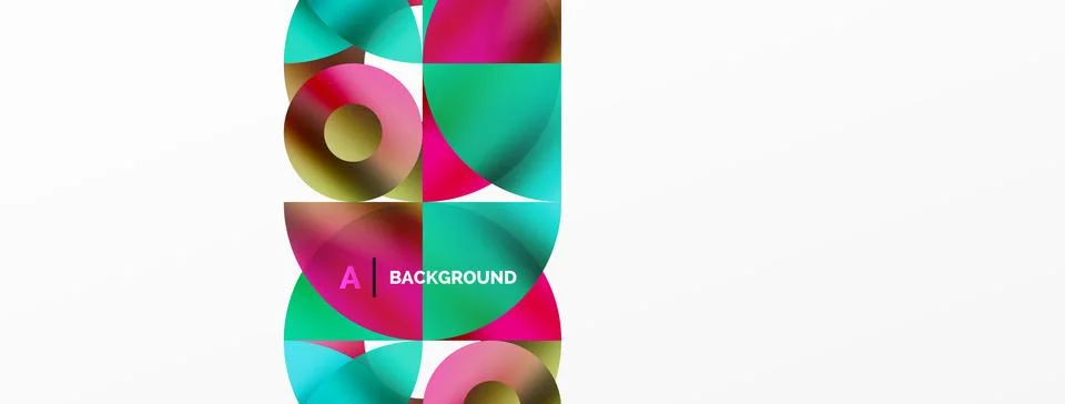 Circle and triangle abstract background. Concept for creative technology Illustrazione stock