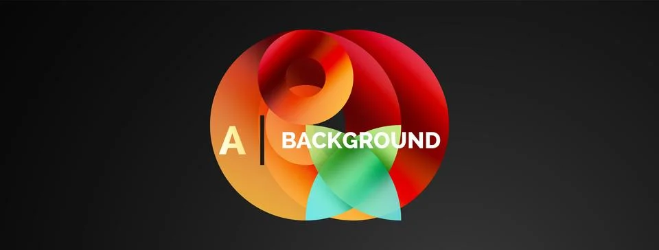 Circle and triangle abstract background. Concept for creative technology Stock Illustration