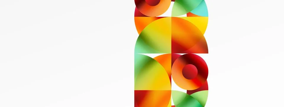 Circle and triangle abstract background. Concept for creative technology Stock Illustration