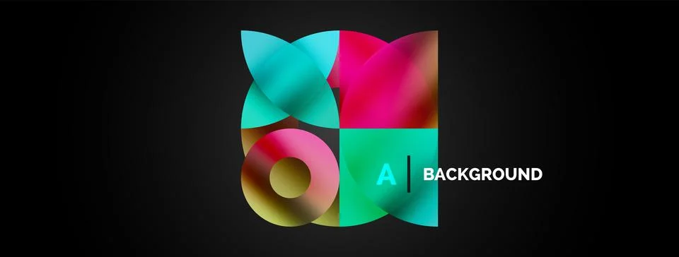 Circle and triangle abstract background. Concept for creative technology 스톡 일러스트