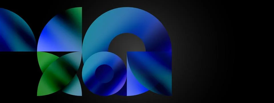 Circle and triangle abstract background. Concept for creative technology 스톡 일러스트
