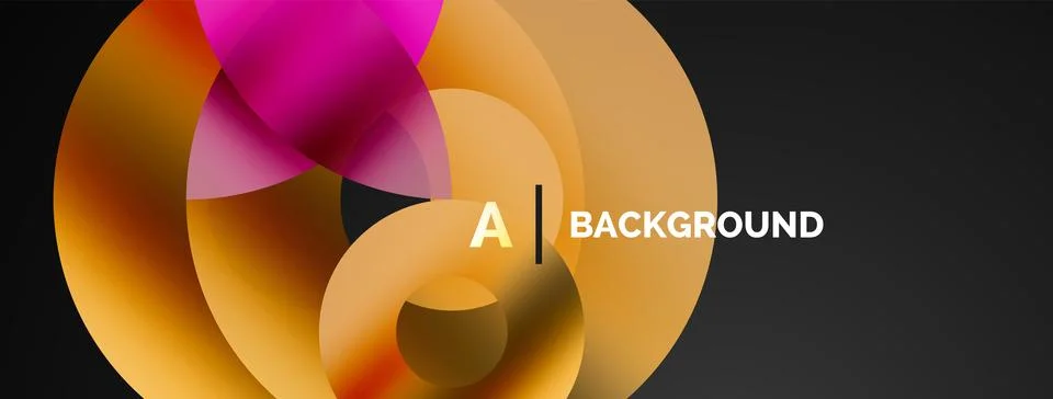 Circle and triangle abstract background. Concept for creative technology Stock Illustration