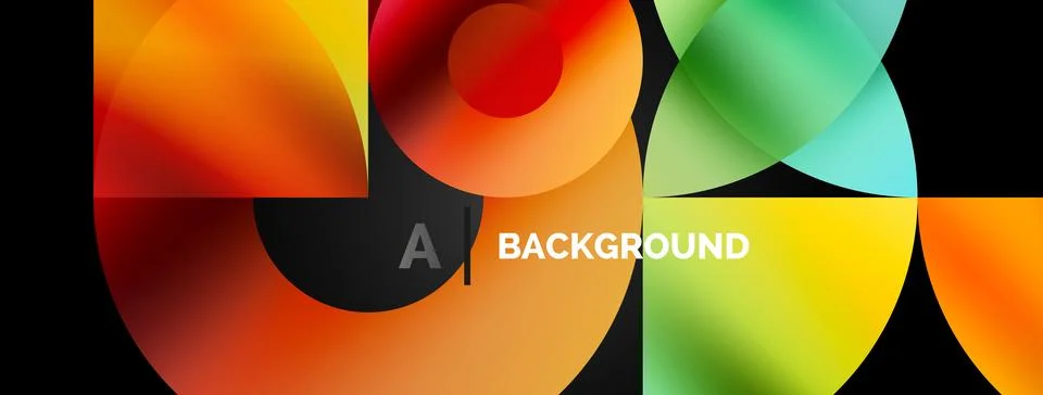 Circle and triangle abstract background. Concept for creative technology Stock Illustration