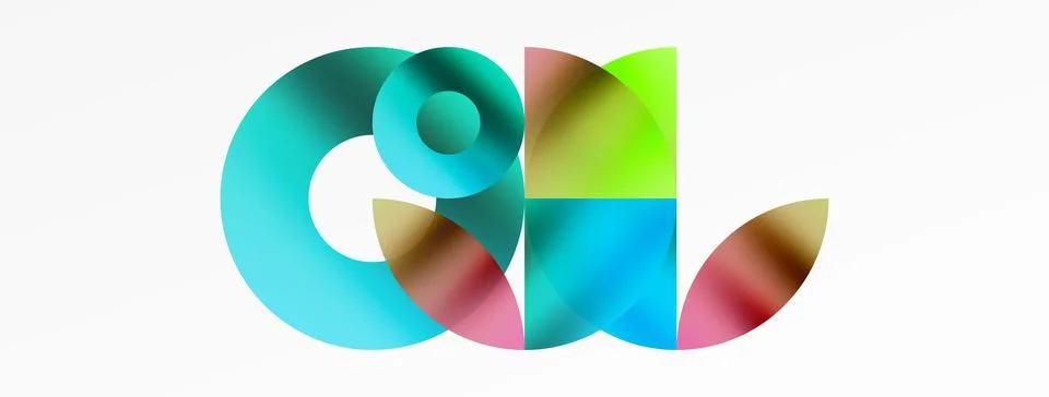 Circle and triangle abstract background. Concept for creative technology Stock Illustration