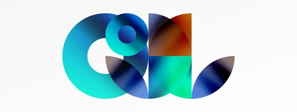 Circle and triangle abstract background. Concept for creative technology Stock Illustration