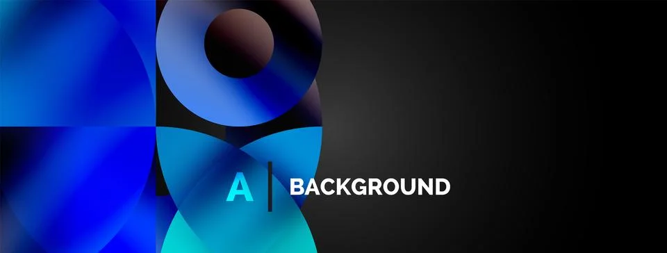Circle and triangle abstract background. Concept for creative technology 스톡 일러스트