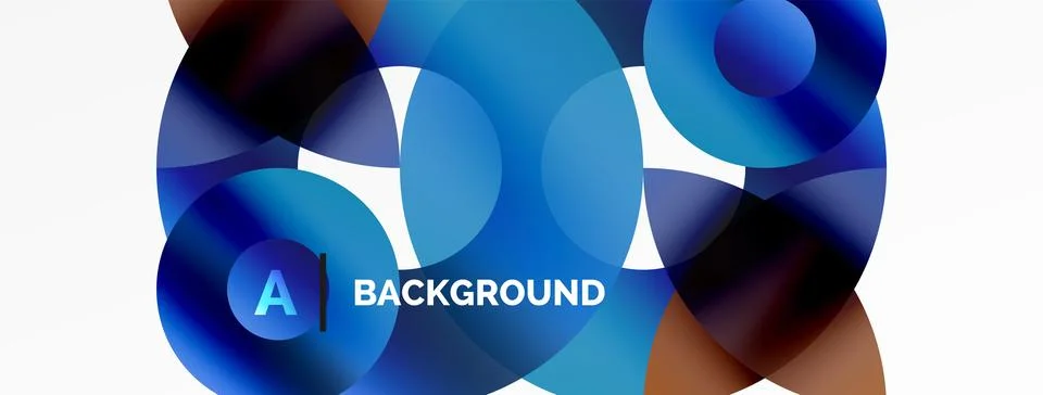 Circle and triangle abstract background. Concept for creative technology Stock Illustration