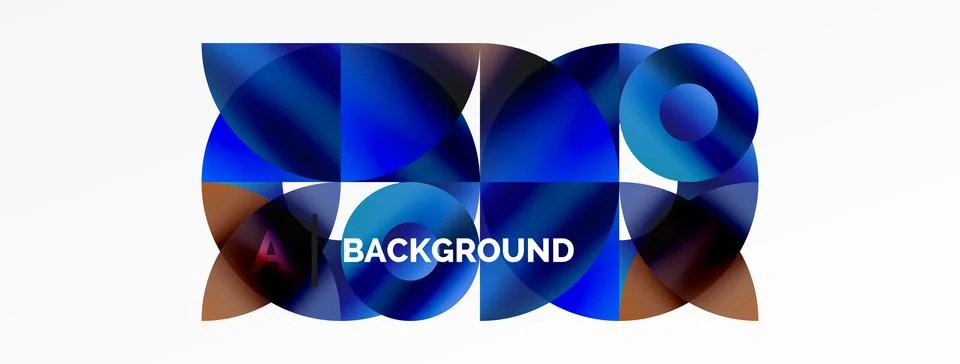 Circle and triangle abstract background. Concept for creative technology Stock Illustration