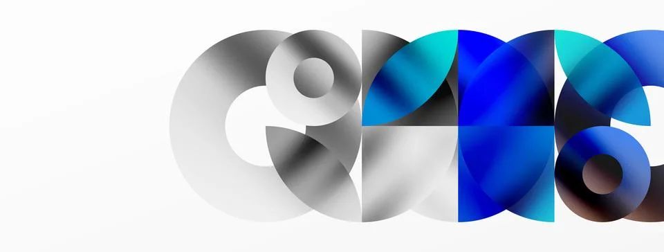 Circle and triangle abstract background. Concept for creative technology Stock Illustration