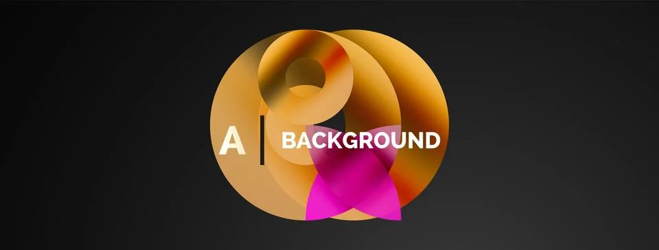 Circle and triangle abstract background. Concept for creative technology Stock Illustration