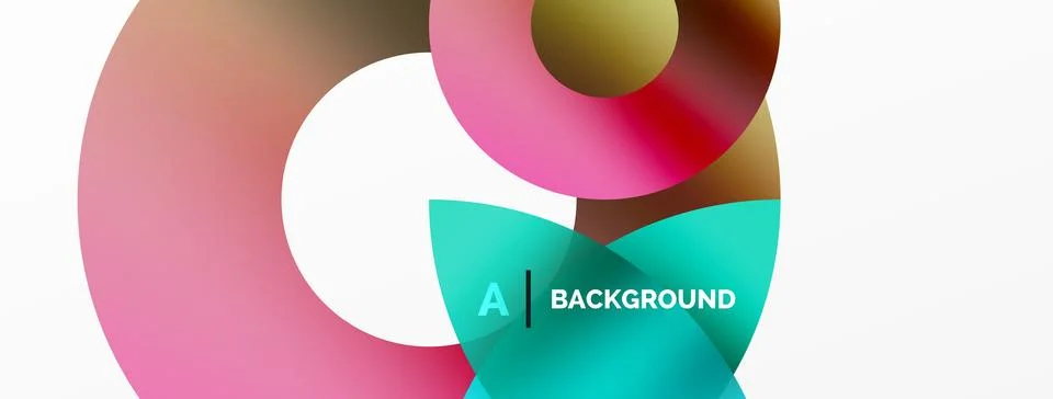 Circle and triangle abstract background. Concept for creative technology Stock Illustration