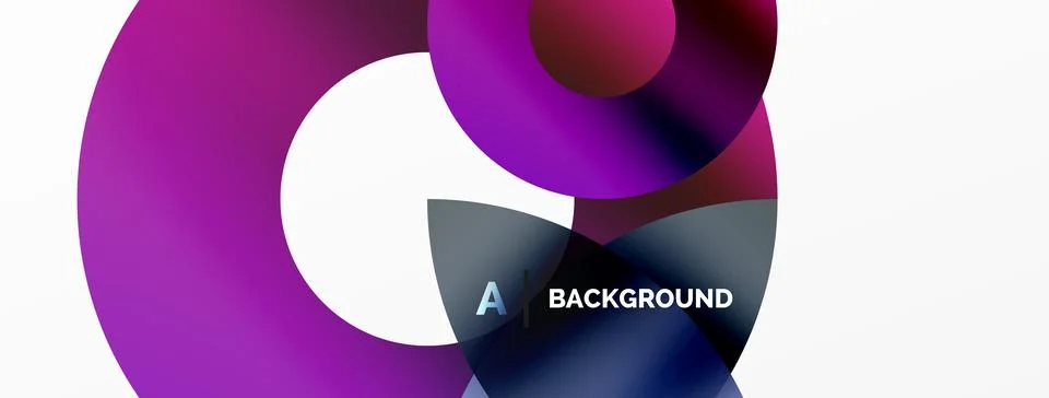 Circle and triangle abstract background. Concept for creative technology Stock Illustration