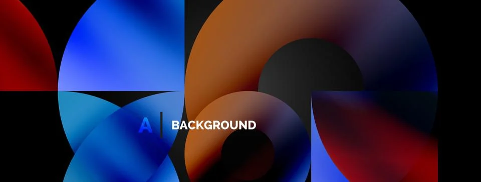 Circle and triangle abstract background. Concept for creative technology Stock Illustration