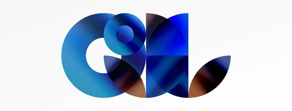Circle and triangle abstract background. Concept for creative technology Stock Illustration