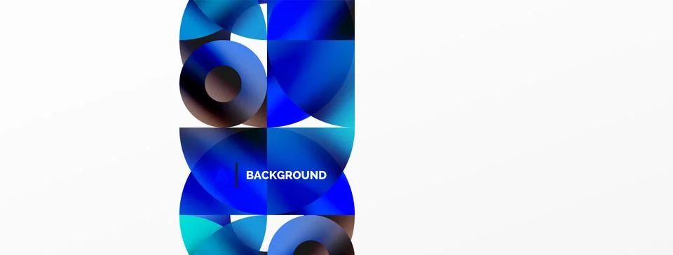 Circle and triangle abstract background. Concept for creative technology Stock Illustration