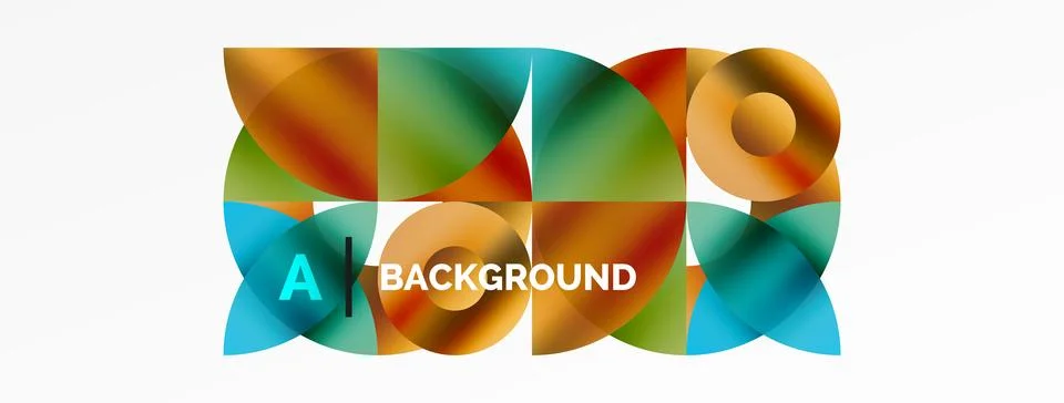 Circle and triangle abstract background. Concept for creative technology Stock Illustration