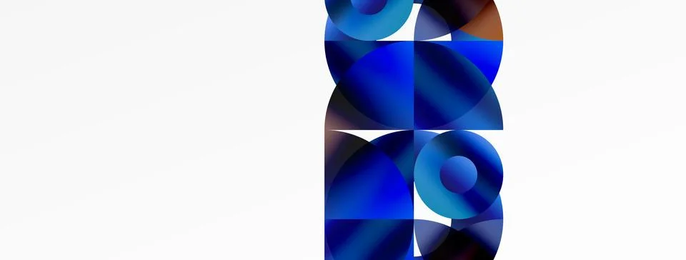Circle and triangle abstract background. Concept for creative technology Stock Illustration