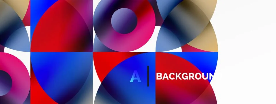 Circle and triangle abstract background. Concept for creative technology Stock Illustration